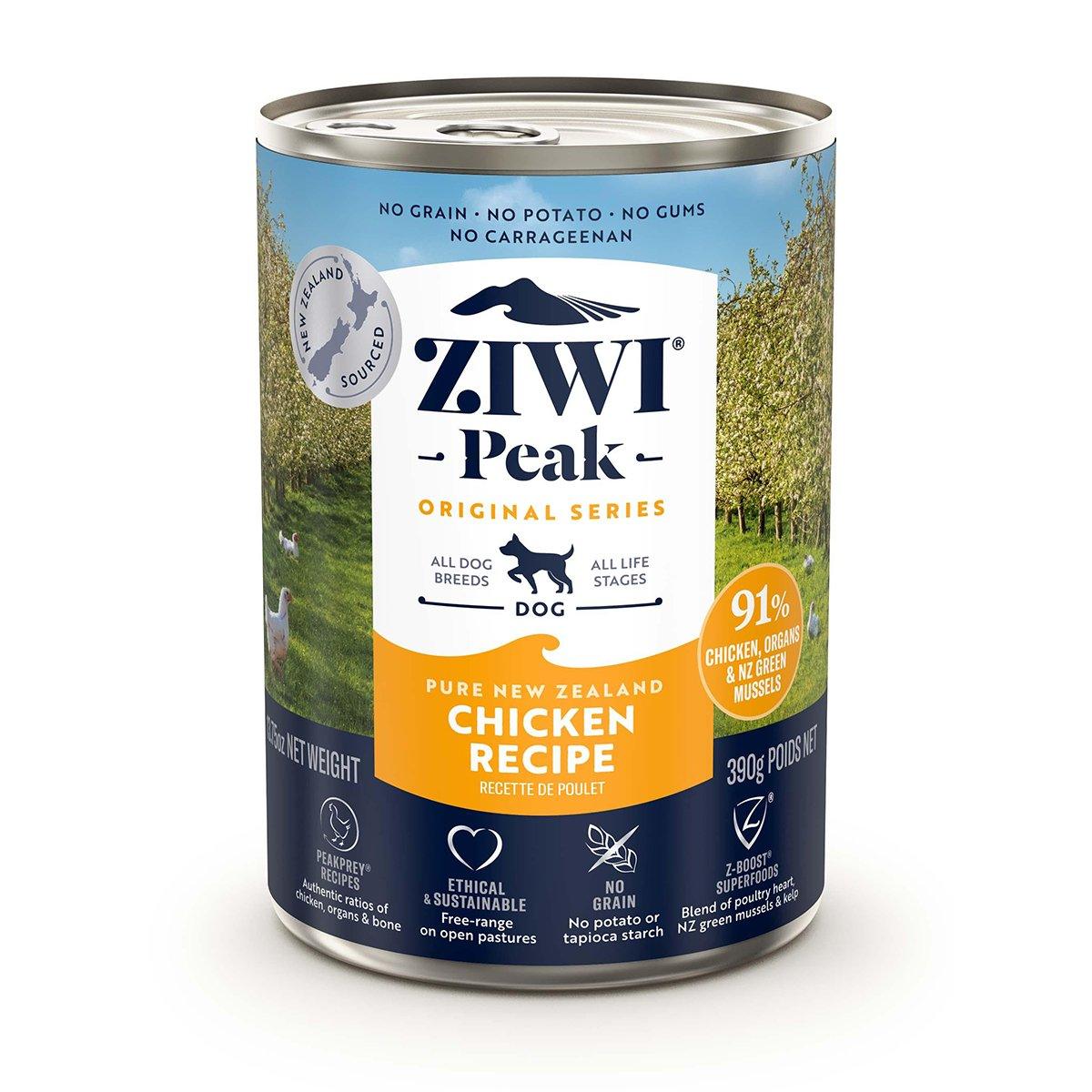 ZIWI Peak Wet Dog Food Chicken | Best Wet Dog Food Australia | 390g