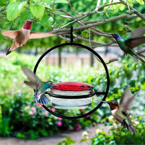 Metal Hummingbird Feeder Simple Design Durable Outdoor Garden Bird Water Feeder