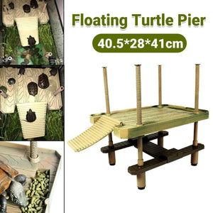 Durable turtle dock for aquatic turtles