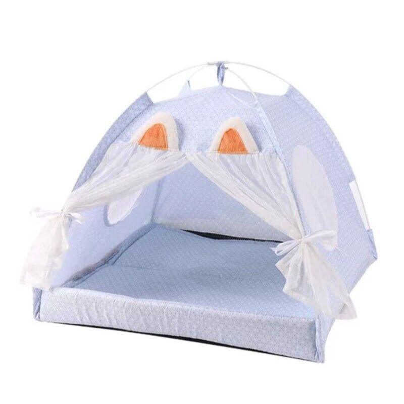 Warm Cozy Portable Pet Tent House Nest Bed Cushioned Dogs Cats Play & Sleep