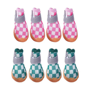 Puppy Net Shoes Upgraded Breathable Sandwich Thickened Mesh Dog Shoes