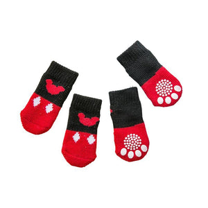 Dog Socks Non-Slip Grip Slip Anti-Skid S M L - Puppy Cat Pet Shoes Slippers