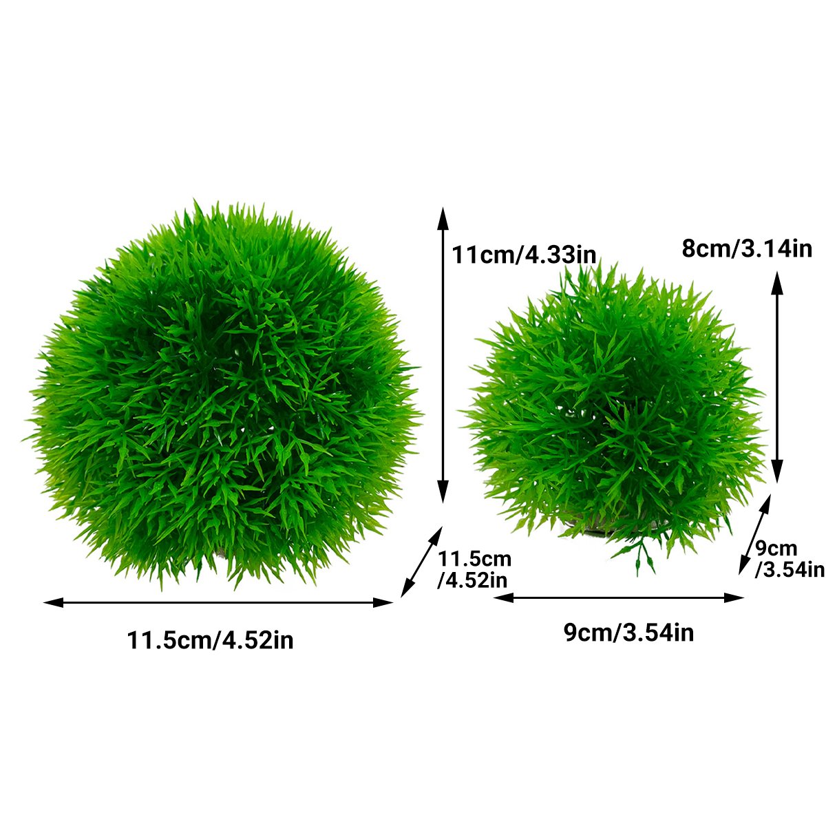 Aquarium Fish Tank Landscaping Decoration Plastic Simulation Water Grass Flower Ball