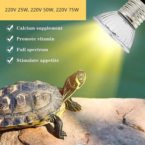 3PCS Reptile Heating Light Bulb UVA+UVB Tortoise Turtle Lizard UV Basking Lamp