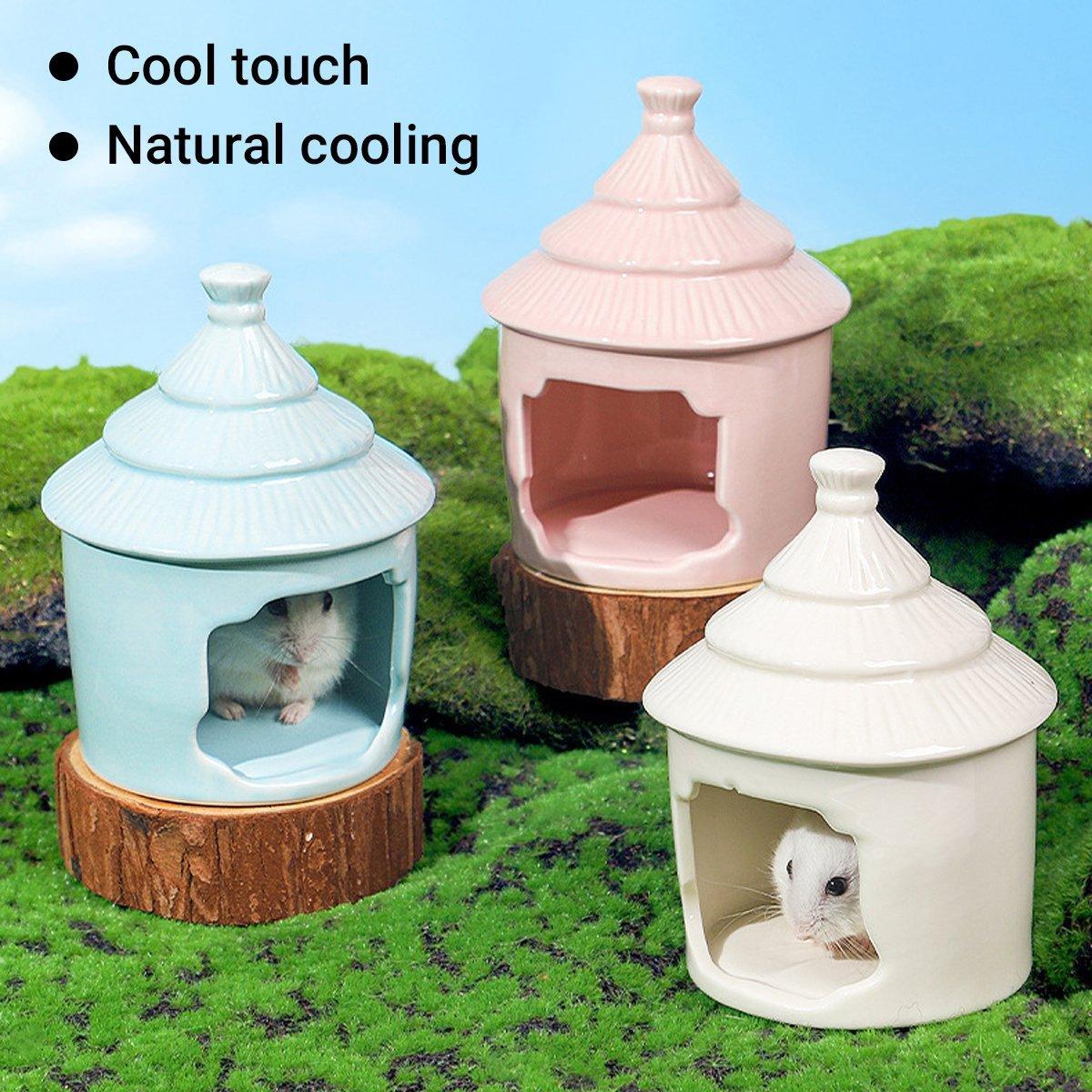 Cooling Ceramic Hamster House Hideout for Small Pets