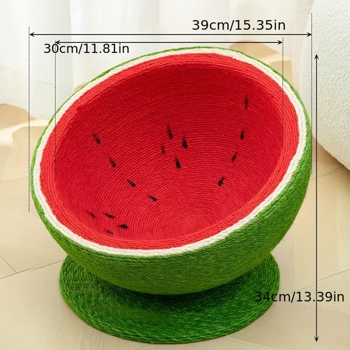 Watermelon Cat Scratching Pot Board Scratcher Toy for Cats Kitten