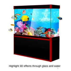 Double-Sided 3D Fish Tank Background Realistic PVC Aquarium Décor