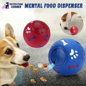 Interactive Dog Food Dispenser Toy Treat Ball Tumbler Mental Feeder Puzzle  Fun