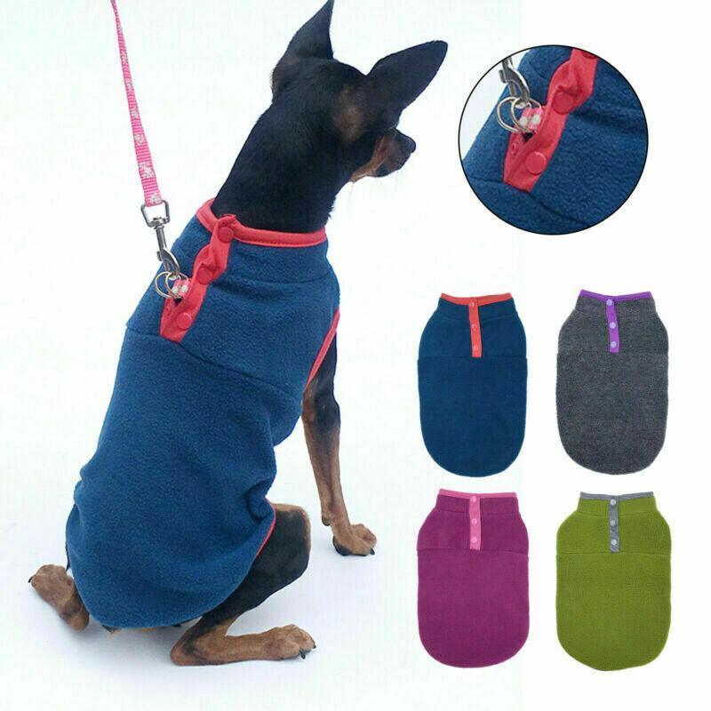 Pet Dog Puppy Winter Warm Fleece Jumper Vest Coat Jacket Apparel Clothes Outdoor