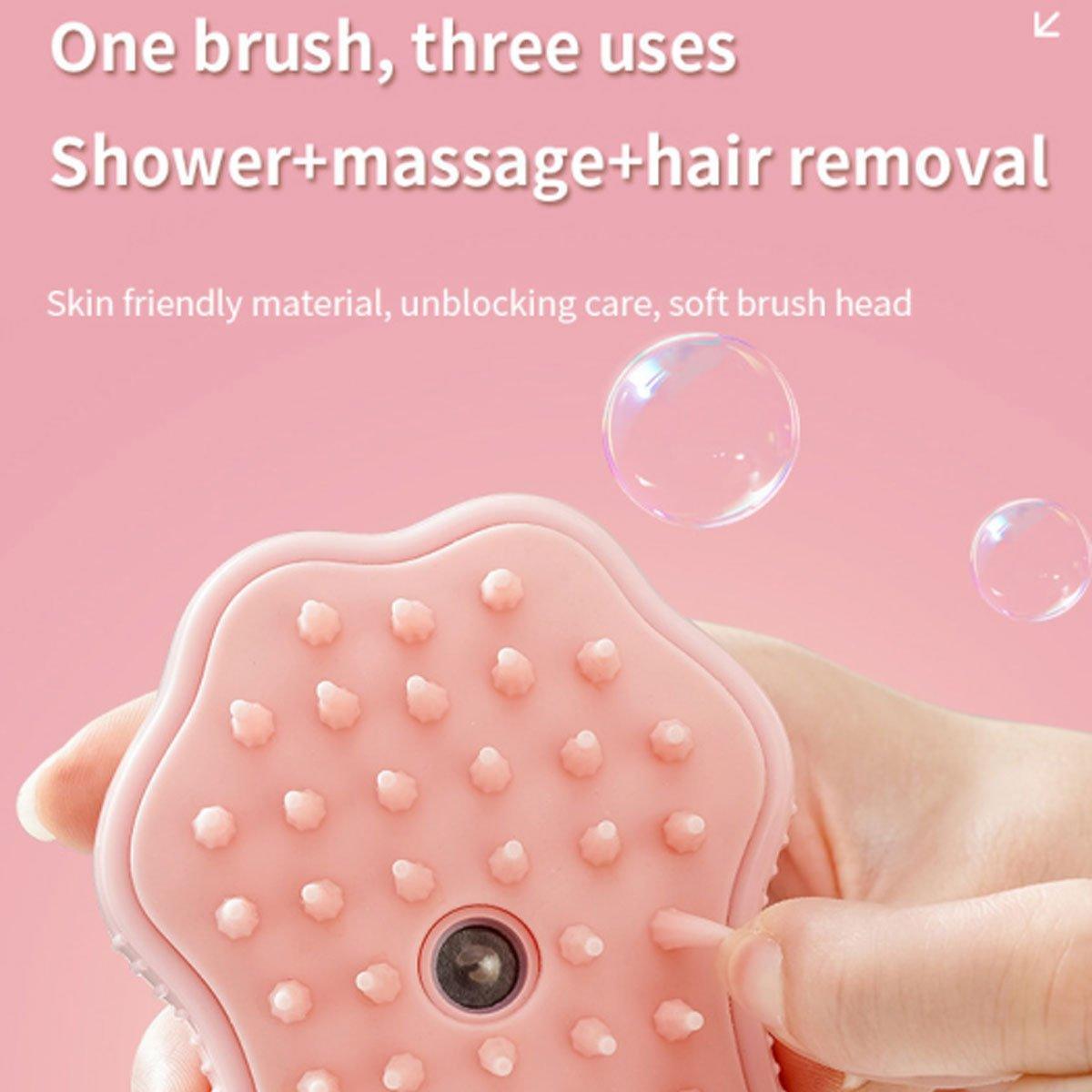 Cross-border Electric Whale One-button Spray Brush Cleaning Hair Removal Comb