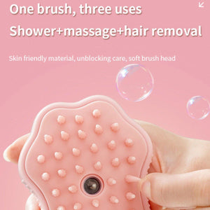 Cross-border Electric Whale One-button Spray Brush Cleaning Hair Removal Comb