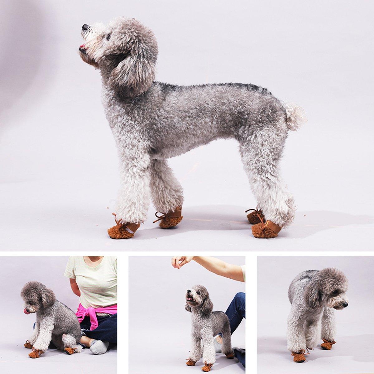 Warm and Stylish Pet Cotton Shoes for Small Dogs