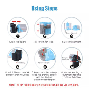 Aquarium Tank Automatic Feeder for Precise Fish Feeding