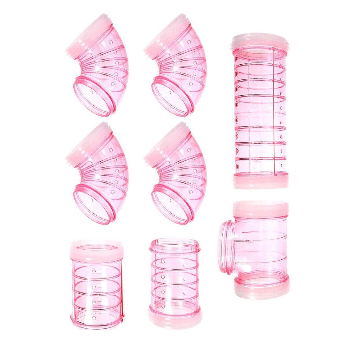 8X Hamster Tubes Cage Tunnel For Squirrel Guinea Pig Hedgehog