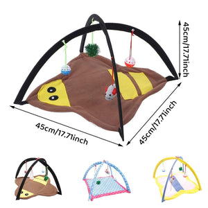 Pet Hammock Cat Breathable Fun Bell Toy Bed Cat Tent