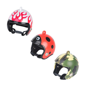 2PCS Mini Pet Chicken Helmet Protective Headgear Set