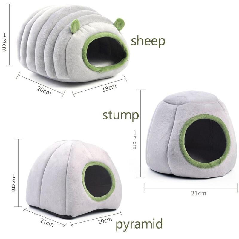 Soft Small Animal Guinea Pig Cozy Warm Pet Tent Hamster House Hideout Cave Bed