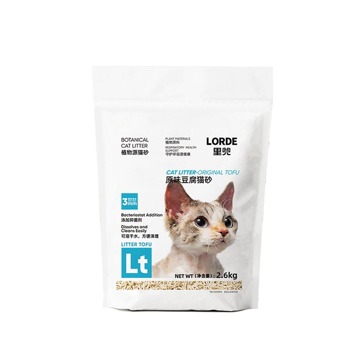 LORDE 2.5/2.6KG Pet Mixed Deodorant Cat Litter / Tofu Corn Cat Litter