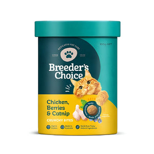 Breeders Choice Cat Treats Chicken & Blueberries with Catnip 120g