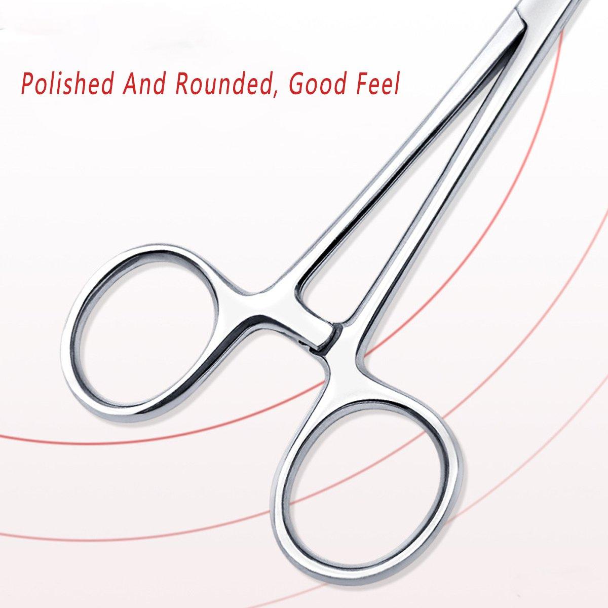 Curved Locking Pet Grooming Hemostat Tweezer