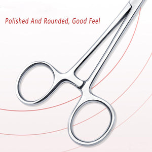 Curved Locking Pet Grooming Hemostat Tweezer