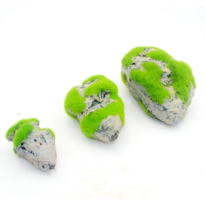 Floating Rock with Artificial Moss for Aquariums Decorative Aquarium Rock