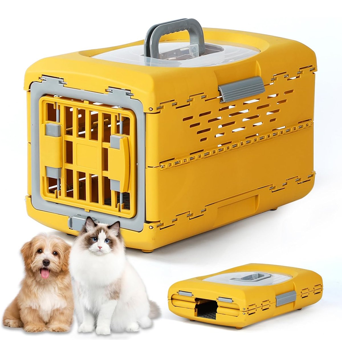 Pet Air Box Folding Portable Cat Crate Removable Dog Consignment Box Space Capsule