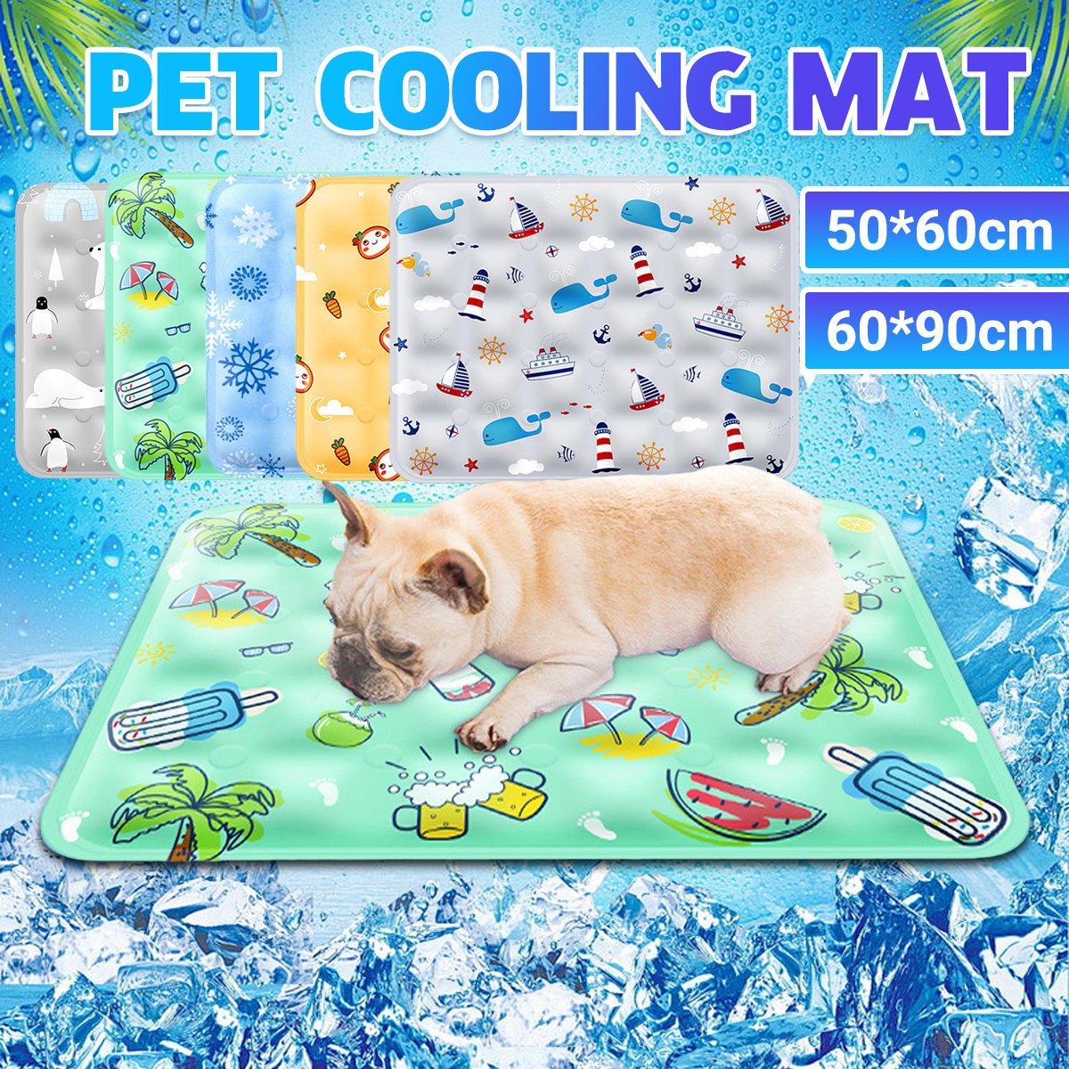 Pet Cooling Mat For Summer - Non-toxic Durable & Portable Comfort 