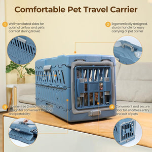 Pet Air Box Folding Portable Cat Crate Removable Dog Consignment Box Space Capsule