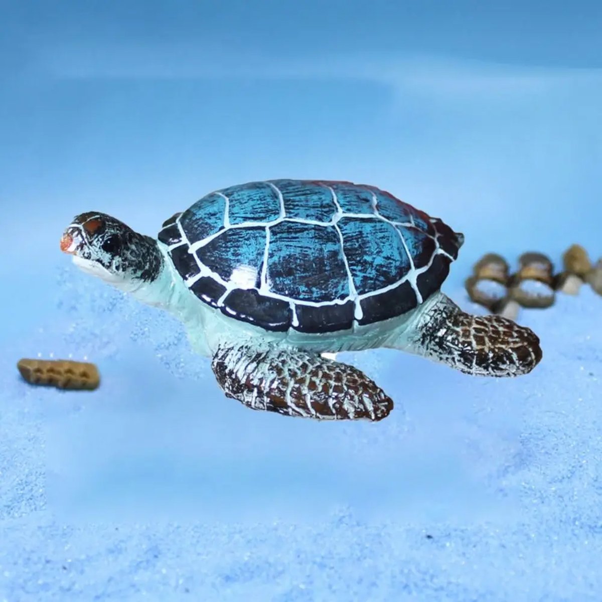 Resin Sea Turtle Aquarium Ornament Underwater Decor for Fish Tank