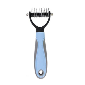 Premium Dog & Cat Deshedding Grooming Comb - Undercoat Rake Trimmer Brush