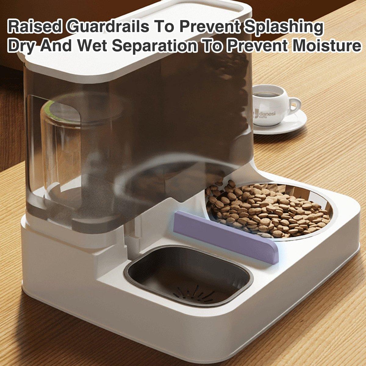 Automatic Cat Feeder & Water Dispenser Ergonomic Design for Comfort