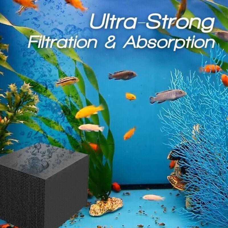 Eco-Aquarium Carbon Filter For Fish Tank Water Purifier Cube Aquarium Cleaner