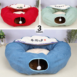 Multi-Functional Cat Tunnel Toy