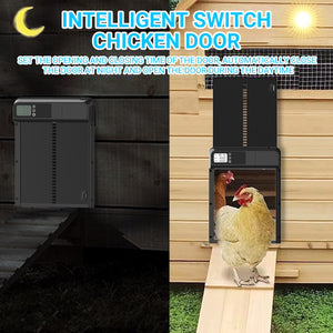 Weatherproof Automatic Stainless Steel Chicken Coop Door