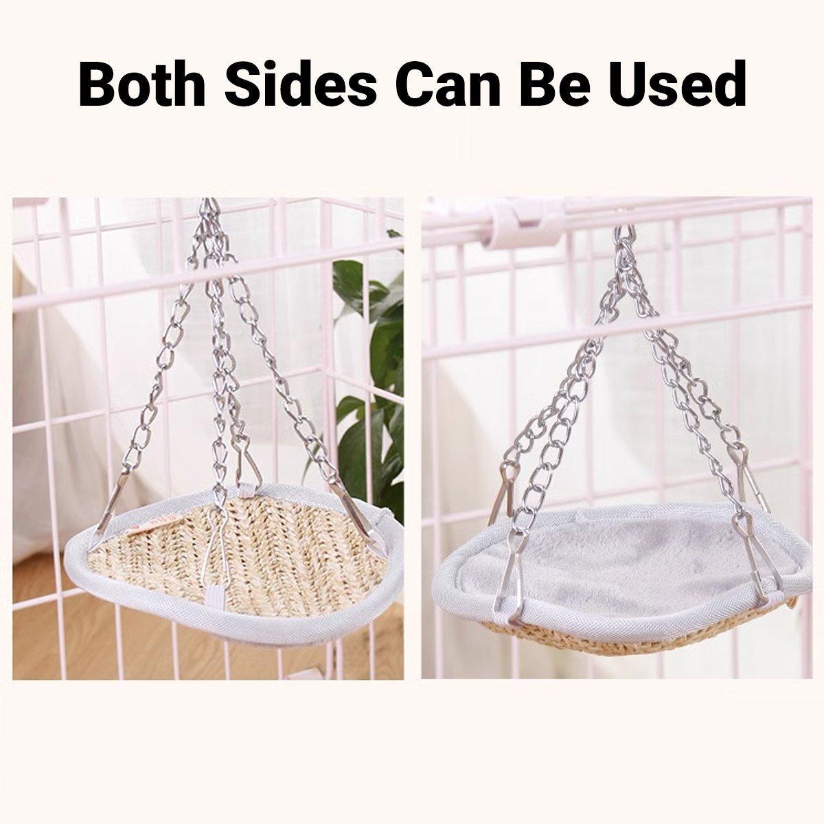 Reversible Hanging Hamster Toy Hammock for All Seasons