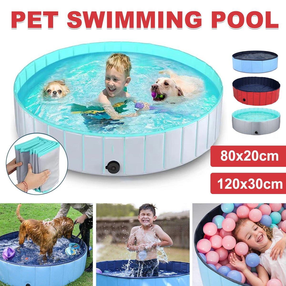 Foldable Pet Swimming Pool for Dogs & Kids 3 Colors