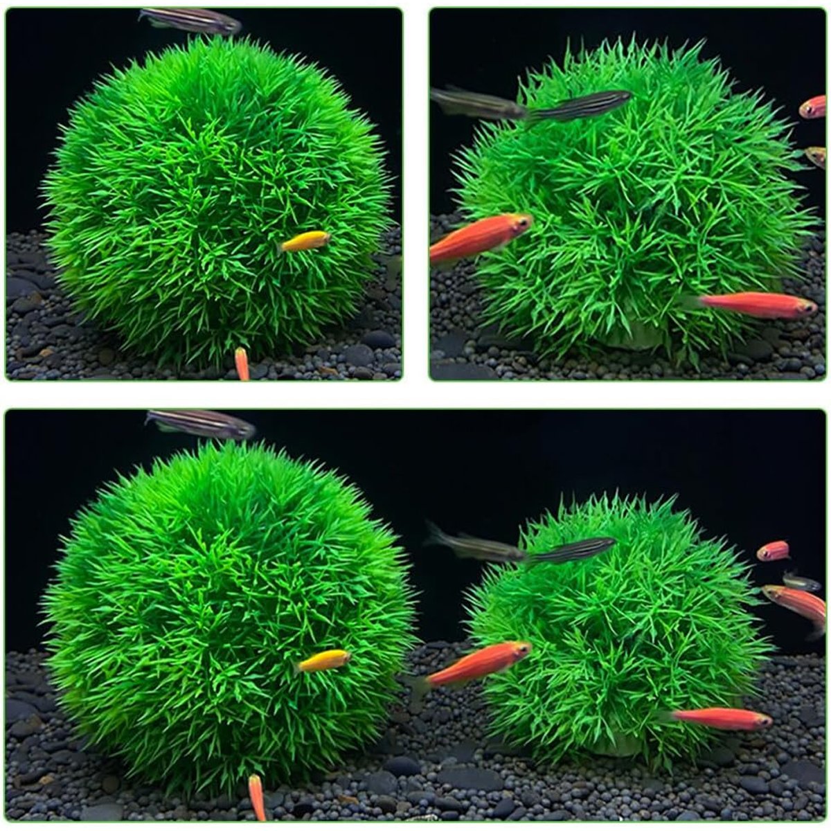 Aquarium Fish Tank Landscaping Decoration Plastic Simulation Water Grass Flower Ball