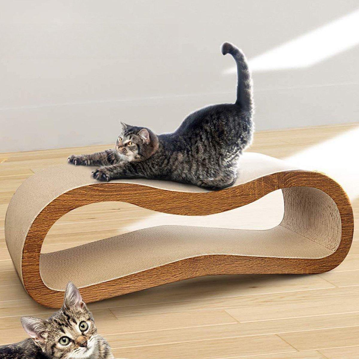 2-in-1 Cat Scratching Post & Lounger