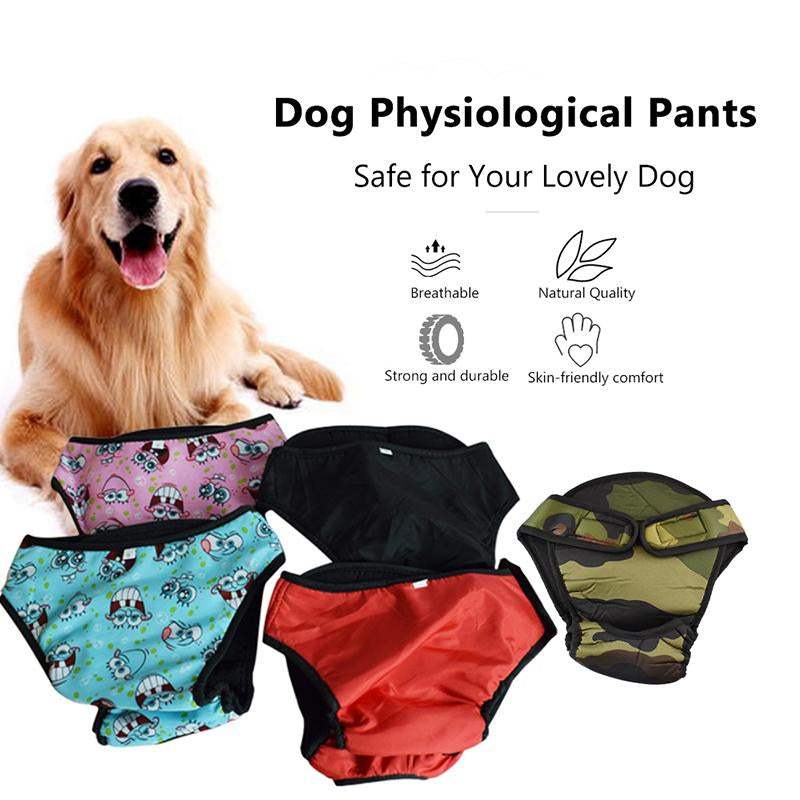 Washable Female Pet Dog Cat Nappy Diaper Physiological Pants Panties Underwear