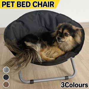 Foldable Pet Bed Portable Round Elevated Little Dog Bed Pet Moon Bed