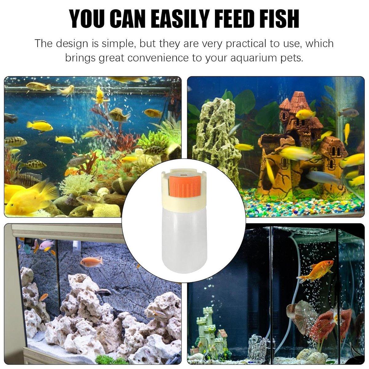 Fish Food Feeding Bottle Feed Sub-packaging Storage Moisture-proof