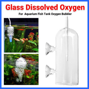 Aquarium Oxygen Diffuser Glass Bubble Stone CO2 Aquatic Plant Tank Oxygenator