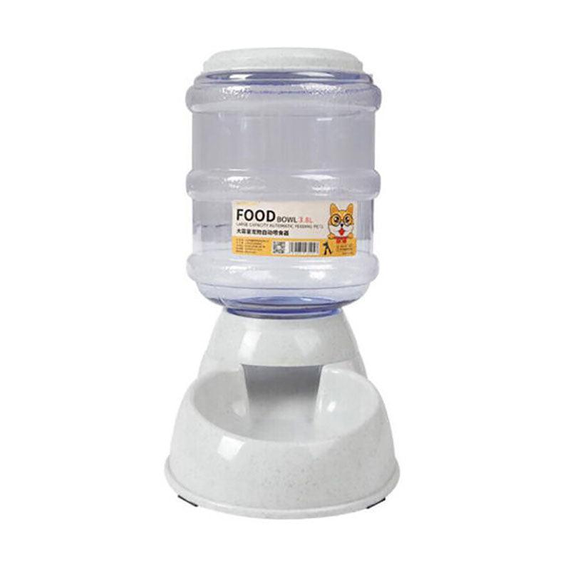 Automatic 3.8L Water Feeder Food Pet Dog Cat Puppy Dispenser Feeder Bowl Bottle