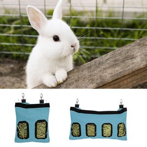 XS/XL Rabbit & Rat Hay Feeder Pouch - Hanging Pet Food Storage for Slow Feeding