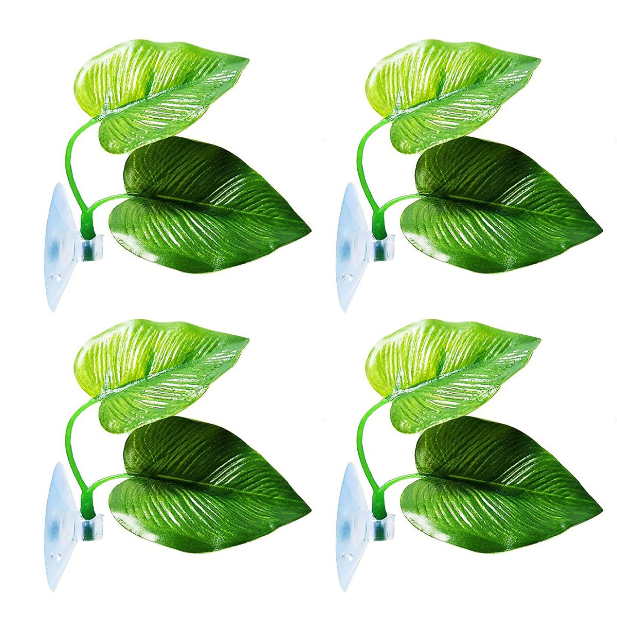 4pcs Artificial Betta Fish Leaves - Aquarium Decoration