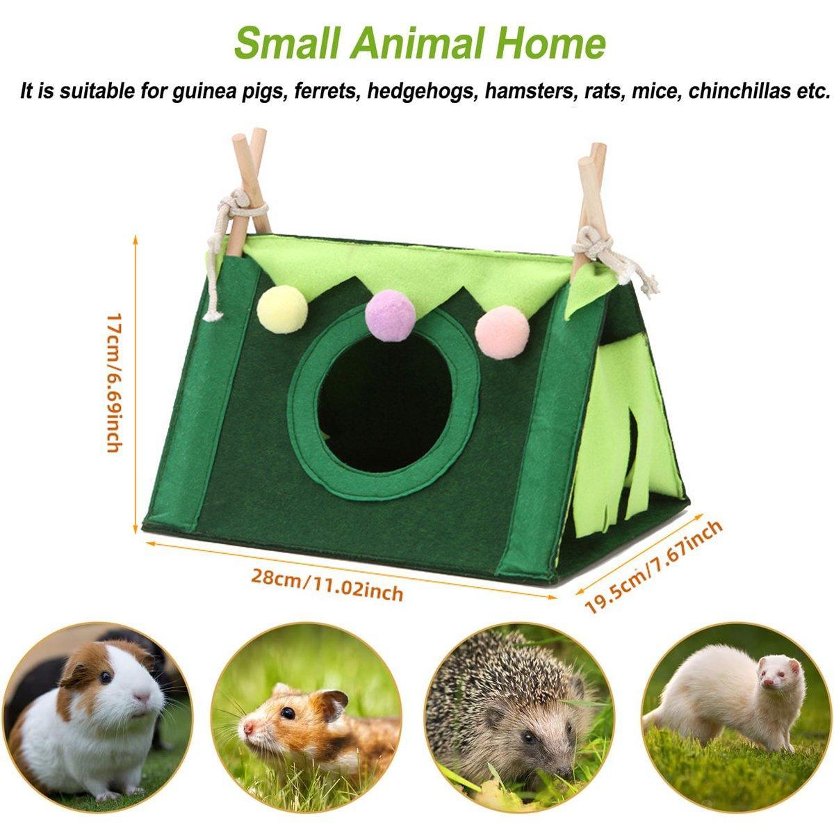 Cozy Hamster Tent - Colorful and Fun Hideaway for Small Pets