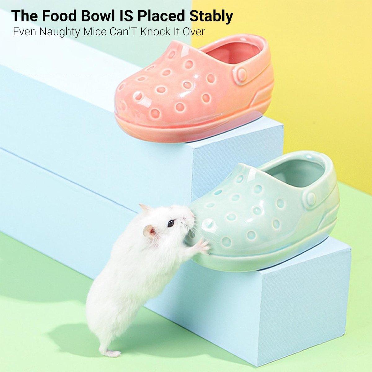 Hamster Food Basin Hedgehog Bowl Anti-tip Feeder