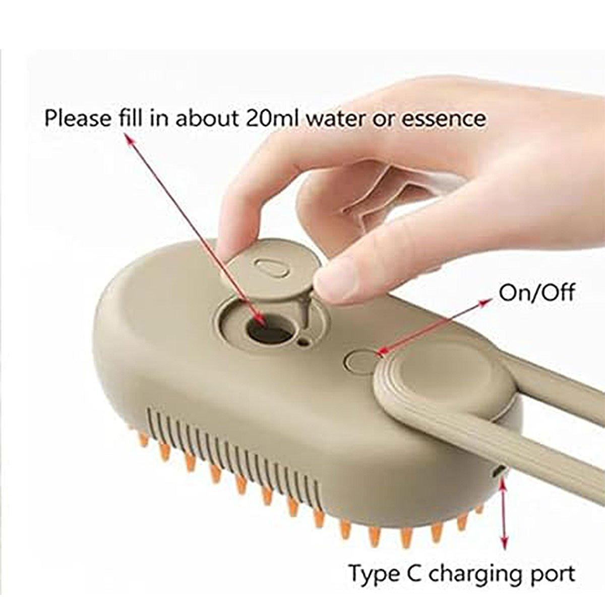 Pet Spray Massage Brush for Cats and Dogs