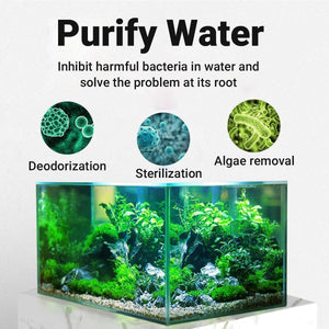 Fish Tank UV Fish Pond Water Purification Algae Removal Diving Sterilization Lamp